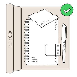 Doodle products in a moyu-notebook order